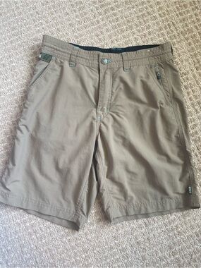 Howler Brothers Dark Khaki Hybrid Shorts- Size 30- Outdoors, Surf, Travel, Beach